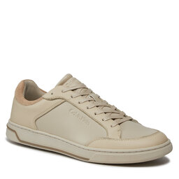 Calvin Klein Zapatillas Calvin Klein Low Top Lace Up Lth HM0HM01455 Feather Grey/Silver Mink 0F6
