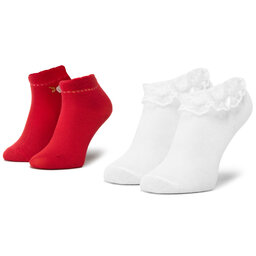 Mayoral Set di 2 paia di calzini lunghi da bambini Mayoral 10738 Rosso