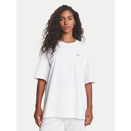 adidas adidas T-Shirt Retro Tennis Boyfriend JW0226 Λευκό Oversize