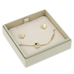 Guess Komplektas: apyrankė ir auskarai Guess Lovely Guess JUBS03 187JW YG