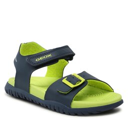 Geox Sandale Geox J Sandal Fusbetto Bo J35HMA000BCC0749 S Navy/Lime