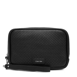Calvin Klein Плоска сумка Calvin Klein Embossed Woven Zip Pouch LV04D1111G Чорний