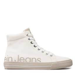 

Снікерcи Calvin Klein Jeans Retro Vulcanized Mid 2 YW0YW00484 Bright White YAF, Бежевий