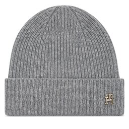 Tommy Hilfiger Σκούφος Tommy Hilfiger Cashmere Chic Beanie AW0AW15321 Γκρι