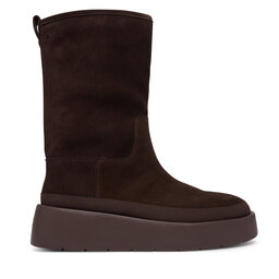 Calvin Klein Schneeschuhe Calvin Klein Flatform Mid Boot Suede Wl HW0HW03181 Braun