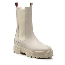 Tommy Hilfiger Boots Tommy Hilfiger Monochromatic Chelsea Boot FW0FW06730 Classic Beige ACI