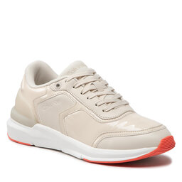 Calvin Klein Sneakersy Calvin Klein Flexi Runner Lace Up HW0HW01215 Dk Ecru PC4