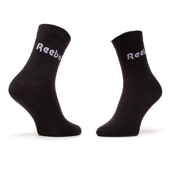 

Набір 3 пар високих чоловічих шкарпеток Reebok GH0331 Black, Чорний