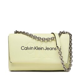 Calvin Klein Jeans Torebka Calvin Klein Jeans Sculpted Ew Flap Conv25 Mono K60K607198 Żółty