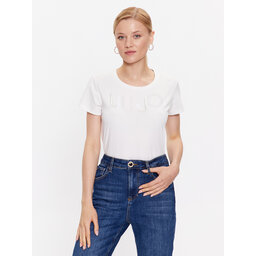 Liu Jo Sport Liu Jo Sport Marškinėliai TF3084 J0088 Écru Regular Fit