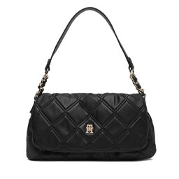 Tommy Hilfiger Handtasche Tommy Hilfiger Th Feminine Shoulder Bag AW0AW18717 Schwarz