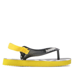 

Босоніжки Havaianas Baby Logomania 41457952197 Citrus Yellow, Чорний