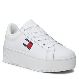 Tommy Jeans Сникърси Tommy Jeans Tjw Flatform Ess EN0EN02518 White YBS