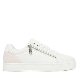 Calvin Klein Jeans Laisvalaikio batai Calvin Klein Jeans Classic Cupsole Zip Low In YM0YM01318 Balta