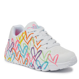 Skechers Sneakers Skechers Uno Lite Spread The Love 314064L/WML Wht/Mult/Neon