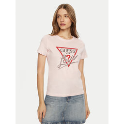 Guess Guess Футболка W5RI10 I3Z14 Рожевий Regular Fit