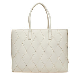 Calvin Klein Borsetta Calvin Klein Ck Woven Medium Shopper K60K612994 Bianco