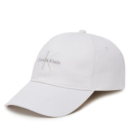 Calvin Klein Jeans Șapcă Calvin Klein Jeans Monologo LV04K5026G Alb
