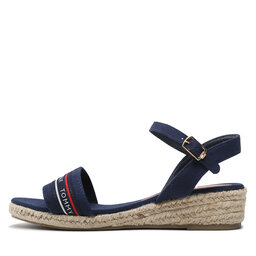 

Еспадрильї Tommy Hilfiger Rope Wedge Sandal T3A7-32777-0048 S Blue 800, Cиній