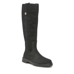 Tommy Hilfiger Stivali al ginocchio Tommy Hilfiger Th Coin Longboot FW0FW07049 Black BDS