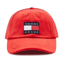 

Бейсболка Tommy Jeans Heritage Velvet AW0AW11097 XNL, Червоний