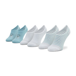 Converse Set de 3 perechi de șosete medii de damă Converse E1132E Colorat