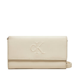 Calvin Klein Jeans Дамска чанта Calvin Klein Jeans Scylpted Long K60K612742 Екрю