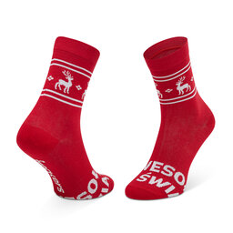 

Високі жіночі шкарпетки Freakers LUJEL-RED Червоний