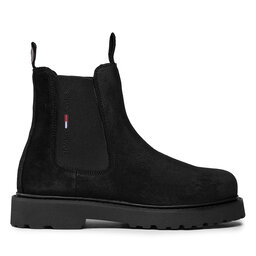 

Челсі Tommy Jeans Suede Chelsea Boot EM0EM00829 Black BDS, Чорний