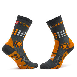 

Високі шкарпетки unisex Compressport Trekking SCRU2001011 Magnet/Autumn Glory, Сірий
