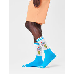 Happy Socks Skarpety wysokie unisex Happy Socks CRE01-6300 Niebieski
