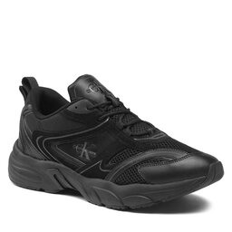 Calvin Klein Jeans Sneakersy Calvin Klein Jeans Retro Tennis Su-Mesh Wn YM0YM00589 Triple Black 0GT