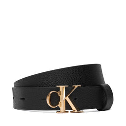 Calvin Klein Ženski pas Calvin Klein Facet Ck Buckle Pebble 25Mm LV04F7060G Črna