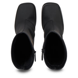

Ботильйони Calvin Klein Jeans Heel Zip Boot Lth Wn YW0YW01113 Triple Black 0GT, Чорний