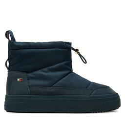 Tommy Hilfiger Botas de nieve Tommy Hilfiger Flag Nylon Mini Snowboot FW0FW08334 Azul marino