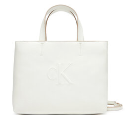 Calvin Klein Jeans Borsetta Calvin Klein Jeans Sculpted Mini Ew Tote LV04K3111G Bianco