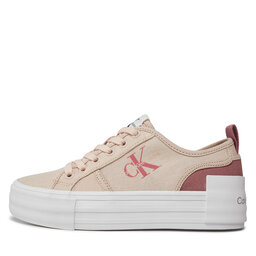

Снікерcи Calvin Klein Jeans Bold Vulc Flatf Low Cs Ml Btw YW0YW01412 Whisper Pink/Ash Rose 0JX, Рожевий