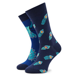 Funny Socks Ilgos Unisex Kojinės Funny Socks Peacooks SM1/65 Tamsiai mėlyna