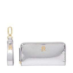 Tommy Hilfiger Dovanų rinkinys Tommy Hilfiger Large Za W Wristlet AW0AW156580IO Metallic Silver 0IO