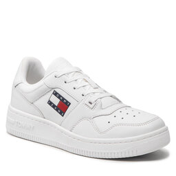 Tommy Jeans Laisvalaikio batai Tommy Jeans Tommy Jeans Retro Basket Wmn EN0EN01723 White YBR