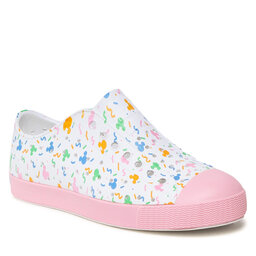 Native Tygskor Native Jefferson Print 12112001-2029 Shell White/Princess Pink/Pastel Rad Confetti