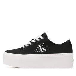 

Кросівки Calvin Klein Jeans Flatform+ Cupsole Low Txt YW0YW01033 Black BDS, Чорний