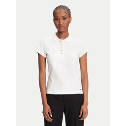 Tommy Hilfiger Tommy Hilfiger Poloshirt Gold Button WW0WW45768 Écru Slim Fit