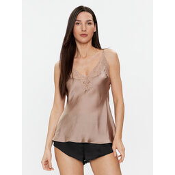 Selmark Selmark Μπλούζα πιτζάμας Gabrielle 61061 Μπεζ Regular Fit