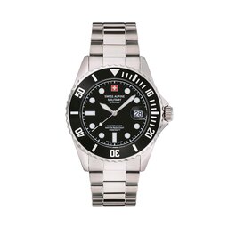 Swiss Alpine Military Zegarek Swiss Alpine Military Master Diver 7053.1137 Silver