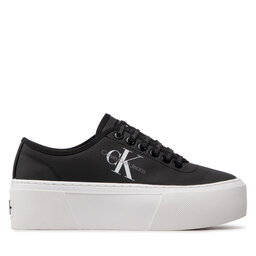 

Кросівки Calvin Klein Jeans Cupsole Flatform Laceup Low Txt YW0YW00766 Black BDS, Чорний
