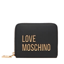 LOVE MOSCHINO Mały Portfel Damski LOVE MOSCHINO JC5613PP1NKD0000 Czarny