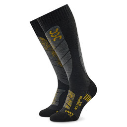 UYN Chaussettes de ski UYN S100041 Anthracite Melange/Yellow G726
