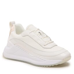 Calvin Klein Sneakers Calvin Klein Chunky Internal Wedge Lace Up HW0HW01552 White/Crystal Gray
