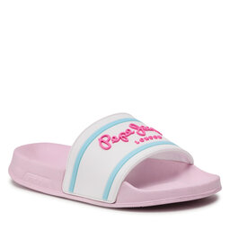 Pepe Jeans Papucs Pepe Jeans Slider Logo Girl PGS70045 White 800
